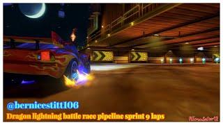 Cars 2 The Video Game | Dragon Lightning - Battle Race | Pipeline Sprint 9 Laps