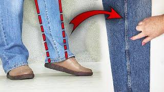 Few people know this secret. How to narrow jeans and preserve the original seam