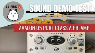 AVALON U5 PURE CLASS A With MUSICMAN stingray XOTIC XJ-1T Fender p bass test demo