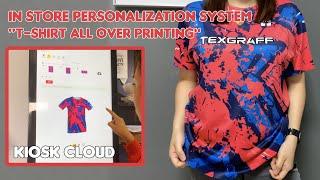 Kiosk Cloud In-store Personalization System T-Shirt All Over Printing