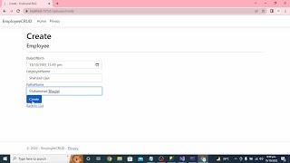 HOW TO PERFORM CRUD OPERATIONS OF EMPLOYEE FORM IN ASP.NET CORE MVC VISUAL STUDIO 2022  SCAFFOLDING