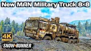 New MAN Military Truck 8×8 In SnowRunner Season 15 #snowrunner #truck #4k