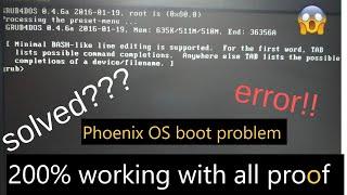 Fix All Phoenix OS Problem