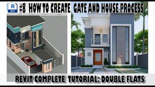 #8 HOW TO CREATE DOUBLE FLATS GATE PROCESS: REVIT 2025,2024, #broadway New York, El Paso Texas.