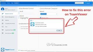 How to fix TeamViewer Error - Error Code: WaitforConnectFailed | No connection to Partner