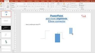 PowerPoint2016  Elbow connector  Add more segments