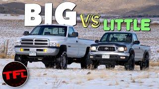 Our Little Toyota Tacoma Takes on a MASSIVE Dodge Cummins! Does It Stand A Chance? Baby Yota Ep.6