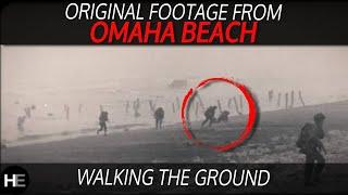 ORIGINAL FOOTAGE | Omaha Beach Assault Wave | WN60 and the German Defenders | Normandy WW2