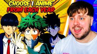 Choosing 1 ANIME OPENING FROM EVERY YEAR Was Harder Than I Thought...
