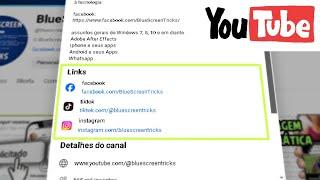 Como Colocar Link na Descrição do Canal do Youtube