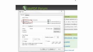 Setting preferences with doPDF