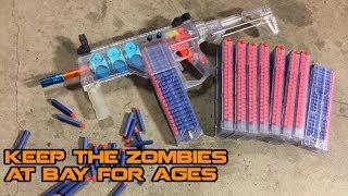 400 NERF Dart Full-auto HvZ Loadout (The Dominator is a BEAST!) | Walcom S7