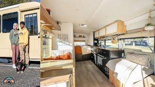 Young Couple's DIY Shuttle Bus Tiny Home - Learning Skills ='s Freedom