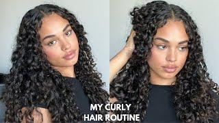 curly hair routine