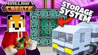 I built a HUGE AE2 STORAGE SYSTEM in Minecraft Create Mod