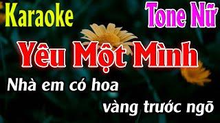 Yêu Một Mình Karaoke Tone Nữ Karaoke Lâm Organ - Beat Mới