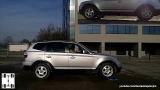 Bmw X3 2.0i xDrive - 4x4 test on rollers - diagonal - side - rear