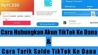 Cara Tarik Saldo TikTok Ke Dana & Cara Hubungkan Akun TikTok Dengan Akun Dana