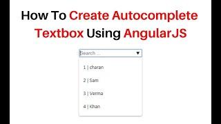 autocomplete textbox using angularjs 1.5.11 example