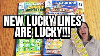 £30 CARDS WORTH OF SCRATCH CARDS - NEW LUCKY LINES AND WINTER WONDERLAND