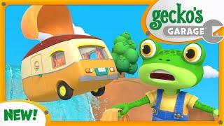 Caravan River Rescue | Gecko's Garage Season 7 Brand New Episode | Truck Cartoons For Children