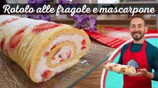 STRAWBERRY AND MASCARPONE ROLL - A fresh and delicious dessert