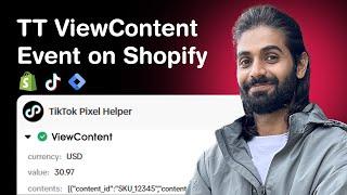 Shopify TikTok Pixel: View Content E-commerce Event using dataLayer & Google Tag Manager