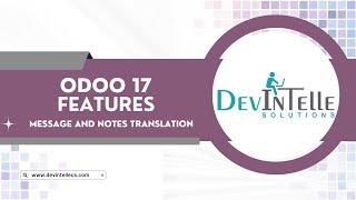 Message and notes translation in Odoo17 | #Odoo17 | #Odoo17 features