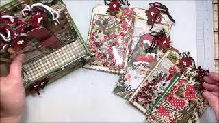 The Yuletide Box of Tags by Kathy Clement at the Button Farm