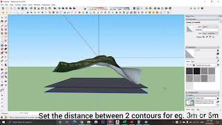 How to get Contours of Location in Sketchup? #sketchuptip 1