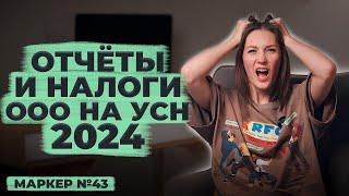 Налоги и отчётность ООО на УСН 2024 / #маркер #бухгалтерия #налоги