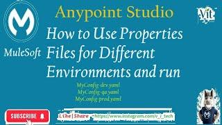MuleSoft | How to Use Properties for Different Environments @vitechtalks6017 | Global Configurations
