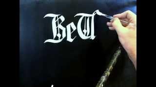 Brushed Calligraphy Hand Lettering by John King