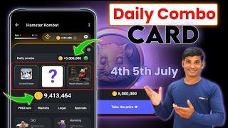 Hamster Kombat Daily Combo 5 July | 4th to 5th July | Hamster Daily Combo Today | Daily Combo 