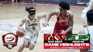 NCAA Season 98 | Game Highlights: Benilde vs San Beda | Men's Basketball Tournament Round 2