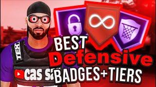 THE BEST DEFENSIVE BADGE SETUP AND WHAT TIER THEY'RE BEST AT AFTER PATCH 14! NBA 2K20 BEST BADGES!