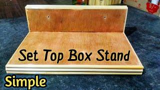 Set Top Box Stand / TV Box Stand / Plywood Woodworking / Mini Bamboos Craft / RJ FunTech