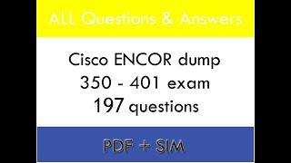 How to practice ENCOR 350 401 exam questions