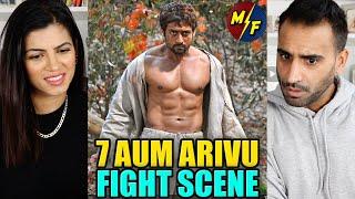 SURIYA Fight Scene REACTION!! | 7aum Arivu Action scene | Surya Mass Scenes | Shruti Haasan