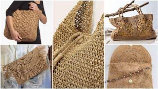 hasır örgü çanta modelleri  bu yılın en moda çantaları.latest fashion straw knit bag models