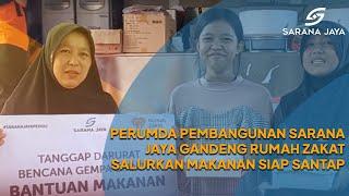 PERUMDA PEMBANGUNAN SARANA JAYA GANDENG RUMAH ZAKAT SALURKAN MAKANAN SIAP SANTAP