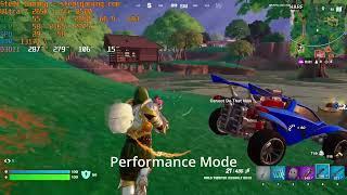 Fortnite with Intel Arc B580 and Core Ultra 7 265K on PerfMode/DX12 Low/Epic settings