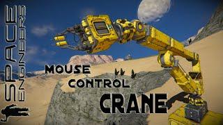 Space Engineers - Build a mouse controle crane - space engineers