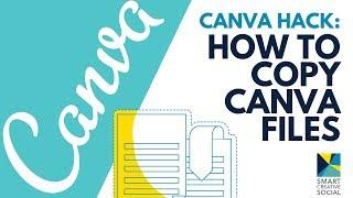 How to Copy Canva Template  CORRECT way to save a Canva file and SHARE Canva documents