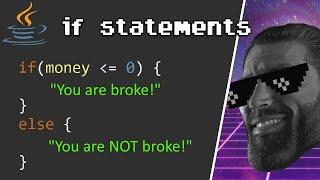 Java if statements 【6 minutes】