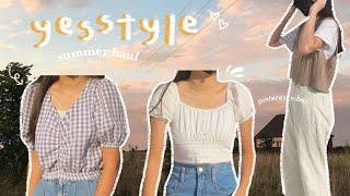 summer yesstyle try-on haul | pinterest aesthetics