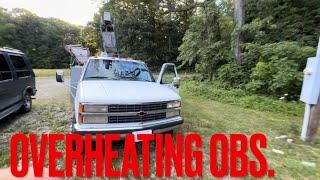 Fixing a bucket truck that overheats constantly. 1992 Chevy 3500