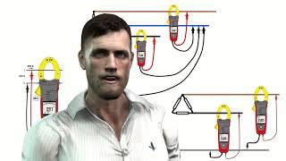 How to measure active or effective power, PF, THD and individual harmonics with a clamp meter?