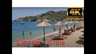 Λυγαριά Ligaria Beach Heraklion Crete 4k