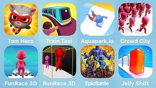Tom Hero, Train Taxi, Aquapark.io, Crowd City, Fun Race 3D, Run Race 3D, Epic Battle Simulator
